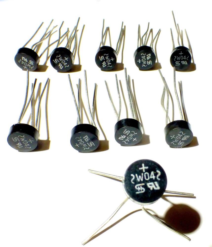 Lot - 10 W04 Diode Full Wave Bridge Rectifier 1.5A 400V PCB Mount FAST free Ship