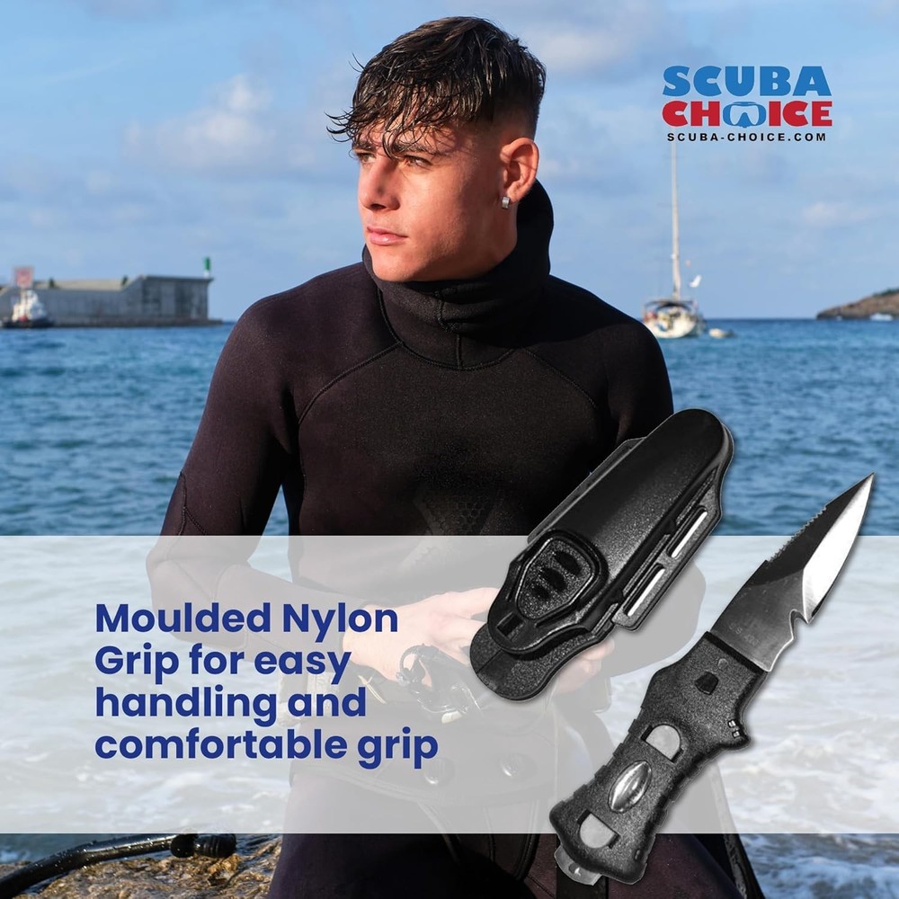 Compact Stainless Steel Diving Knife