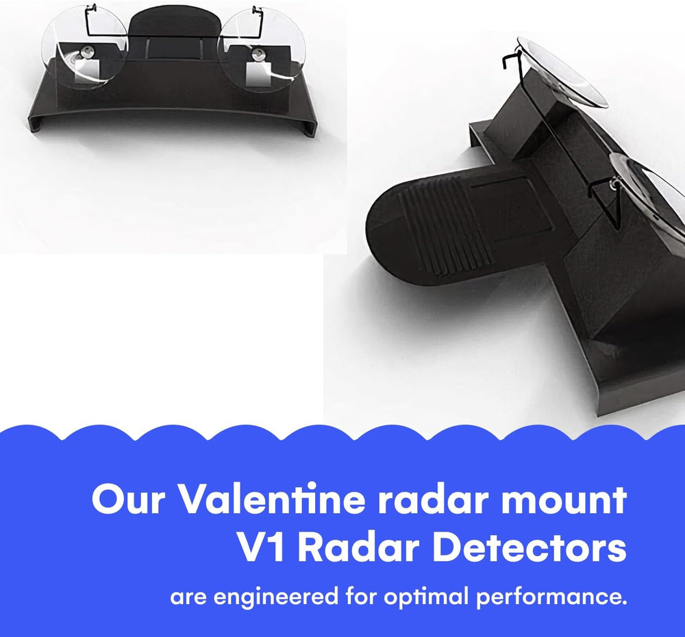 Replacement Cradle Mount with 4 Cups Compatible with Valentine V1 Radar Detector