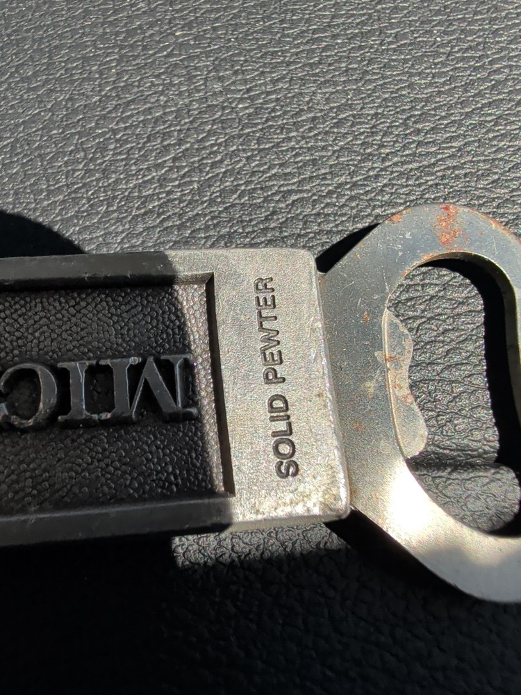 Michelob Solid Pewter 100th Anniversary Bottle Opener