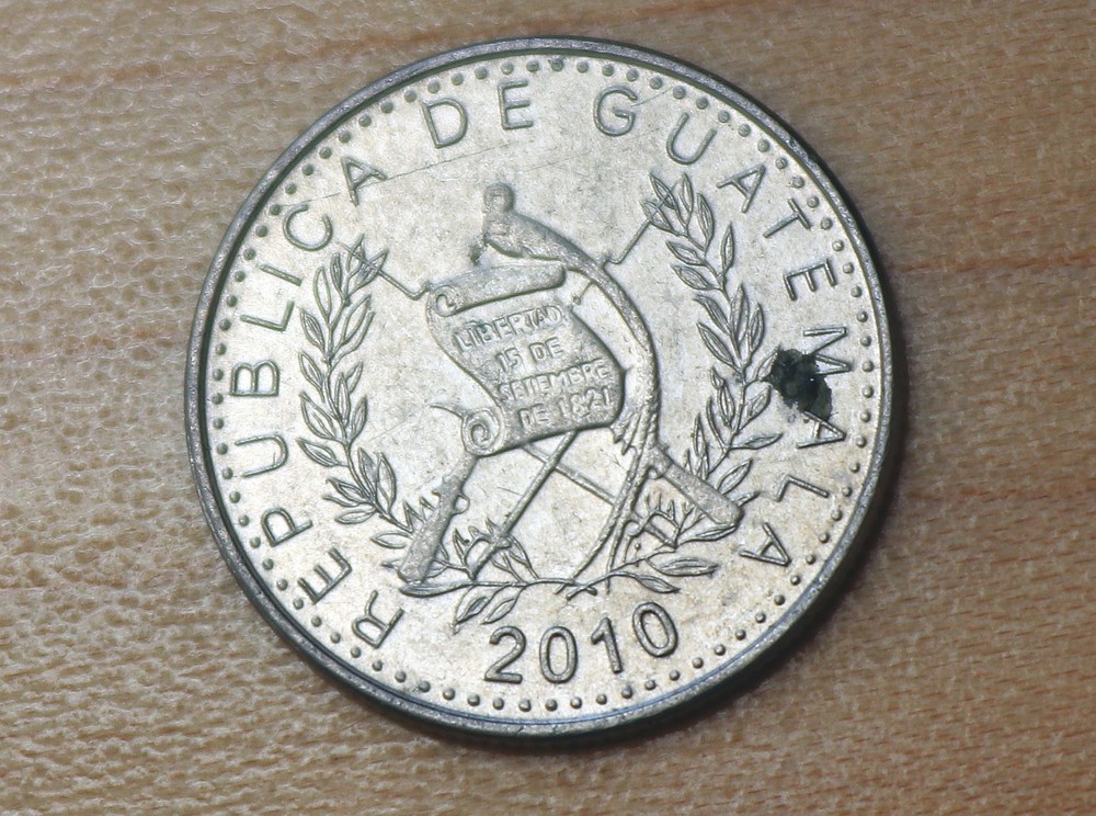 2010 Guatemala 5 Centavos Kapok Tree