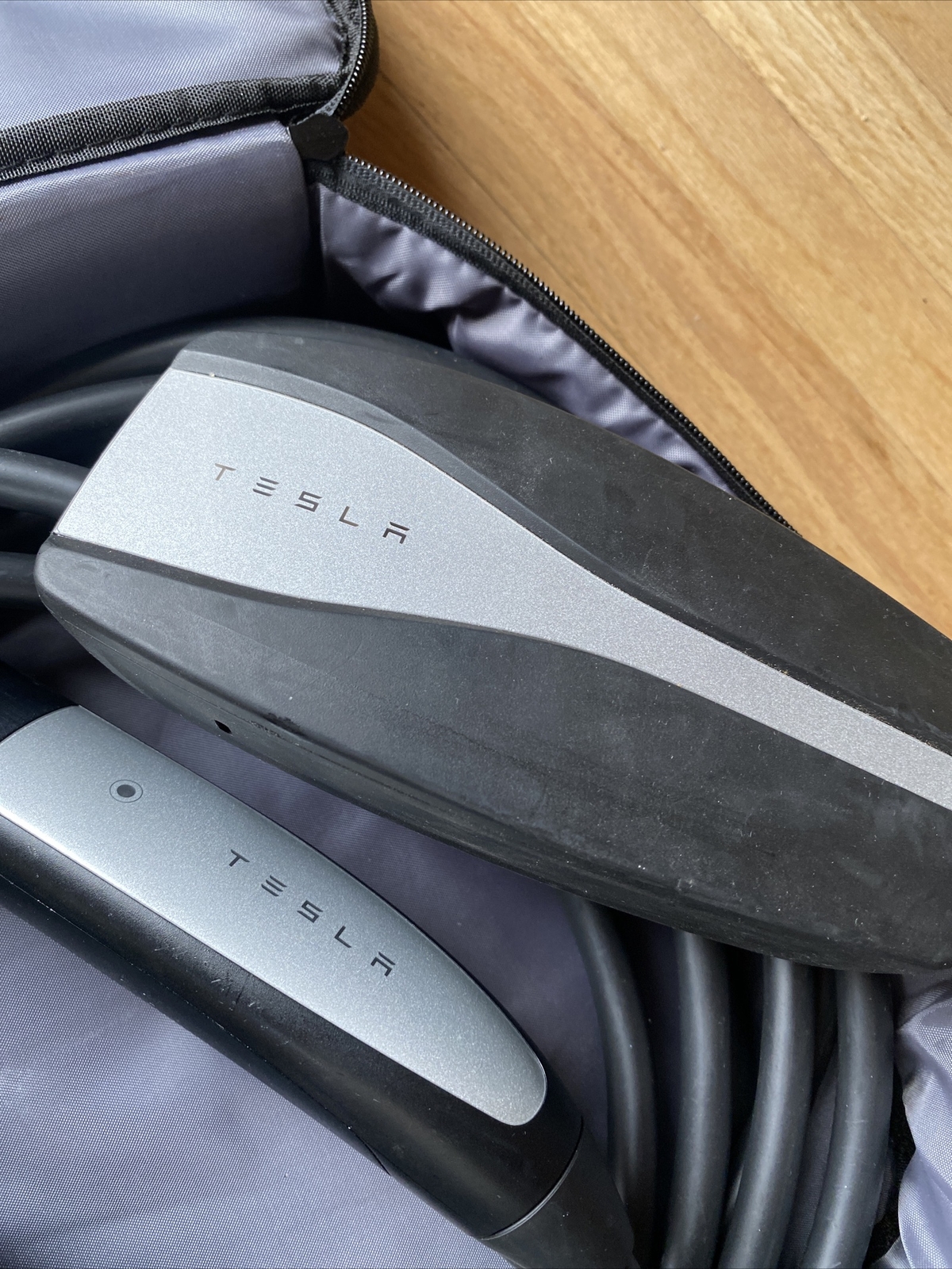 Used Tesla Model Y 3 S X Gen 2 Mobile charger OEM charging kit w/ 120v plug