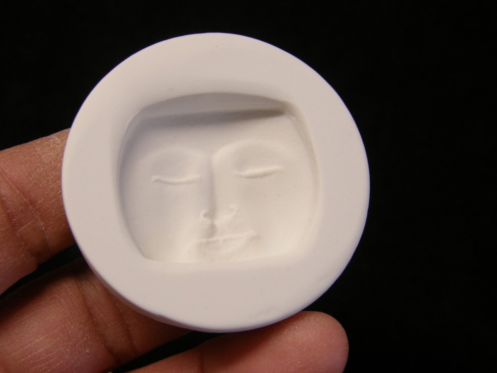 Moon Face Polymer Clay Mold (MD1136)