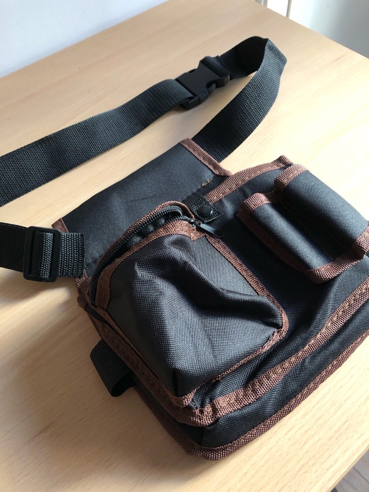 1 Multipurpose Electrician Tool Bag Work Pouch Brown (Foreign Shipping