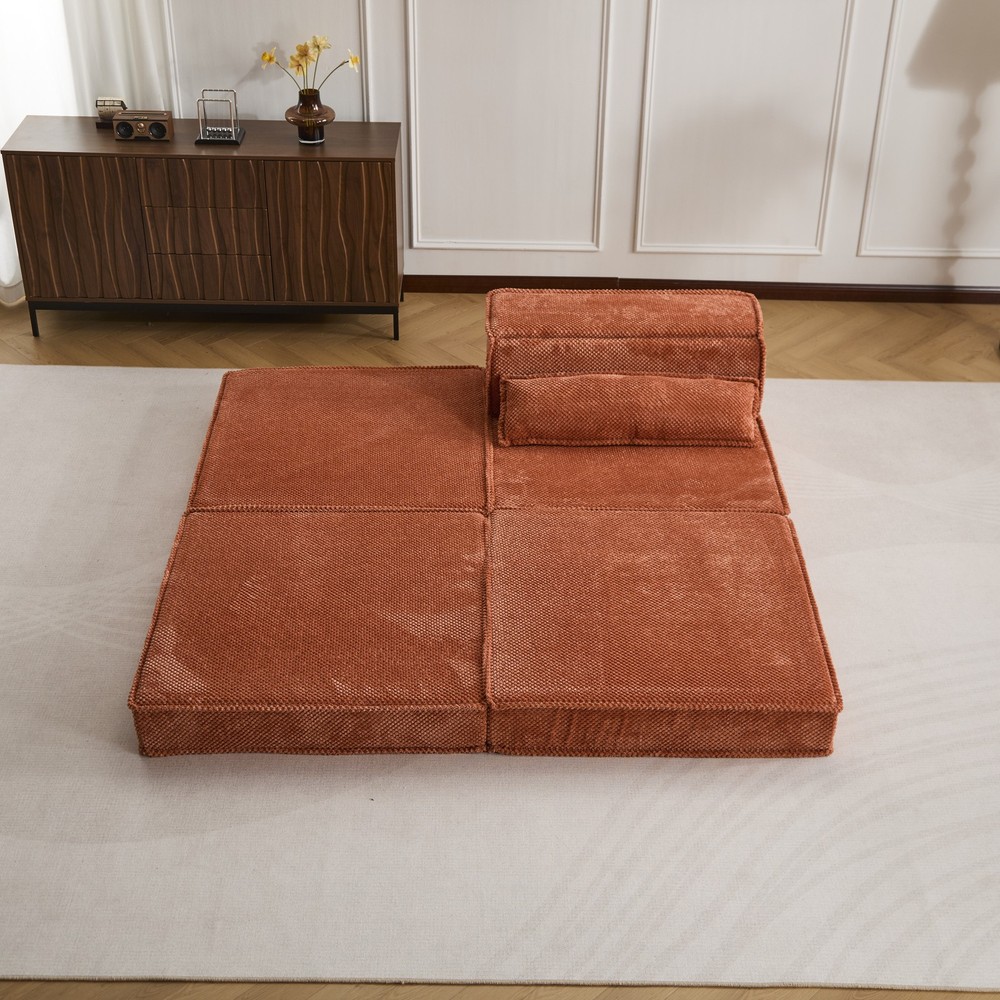 Compression Mahjong Sofa,Convertible Floor Sofa Bed,DIY Boneless Modular Sec
