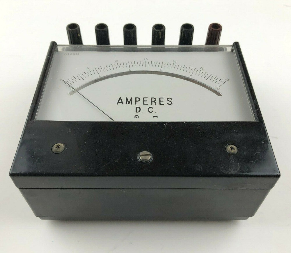 Uchida Yoko TMP-20 Class 10 DC Amperes Meter —Vintage