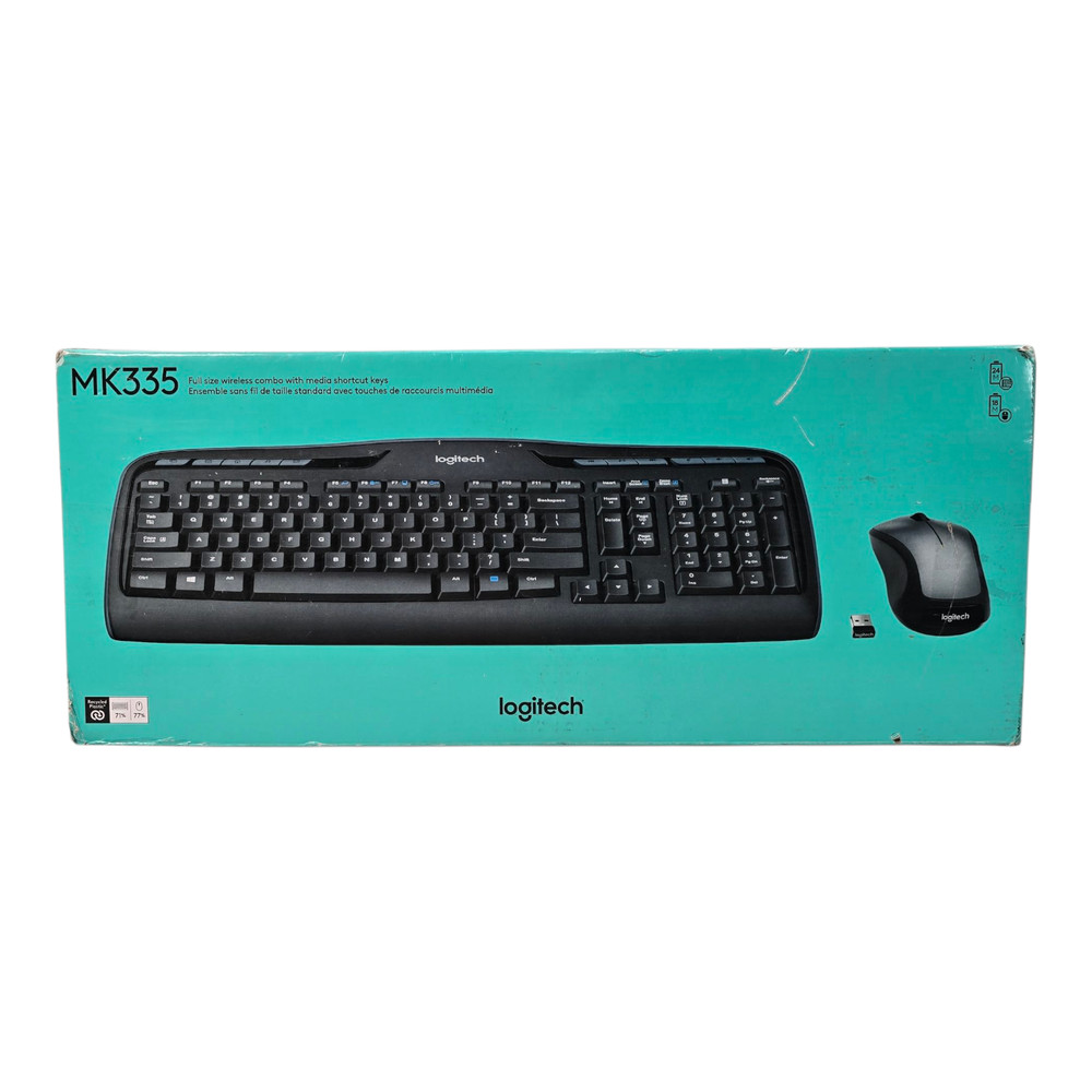 Logitech MK335 Wireless Keyboard & Mouse Combo With Media Shortcut Hot Keys