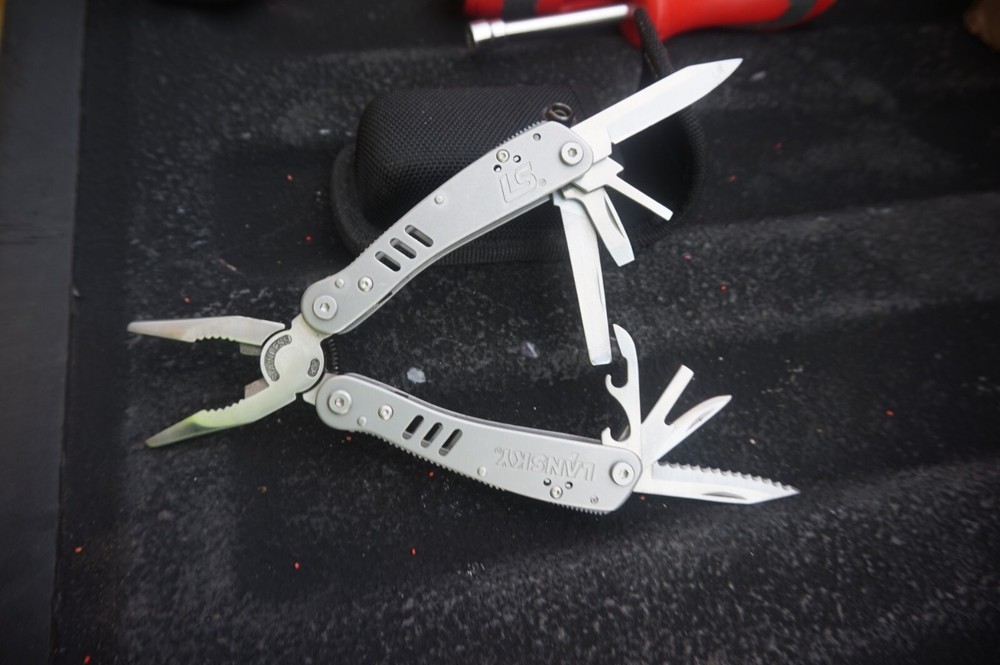 Lansky 20 Function Multi-Tool + 10 Socket Bit Set, Stainless Steel #LMT100B