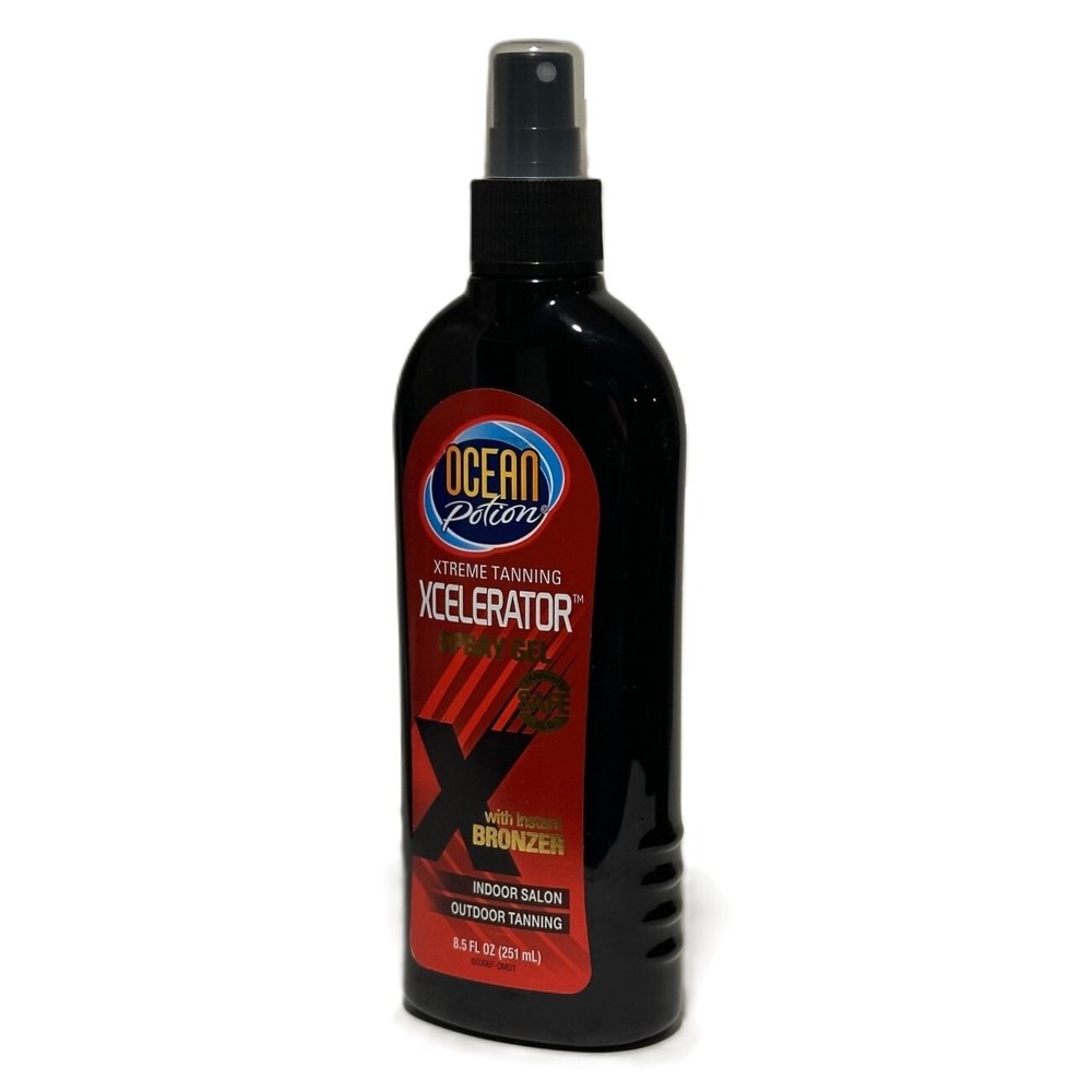 2 Pack Ocean Potion Xtreme Tanning Xcelerator Spray Instant Bronzer 8.5 oz