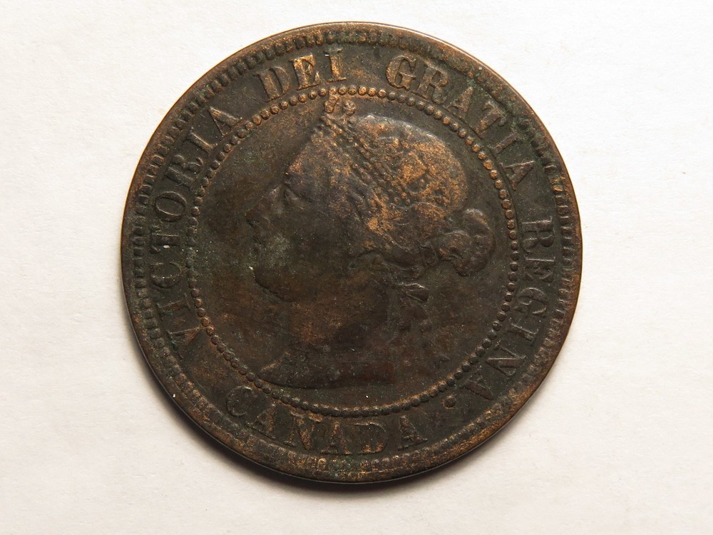 1882 H Canada Large Cent, Fine