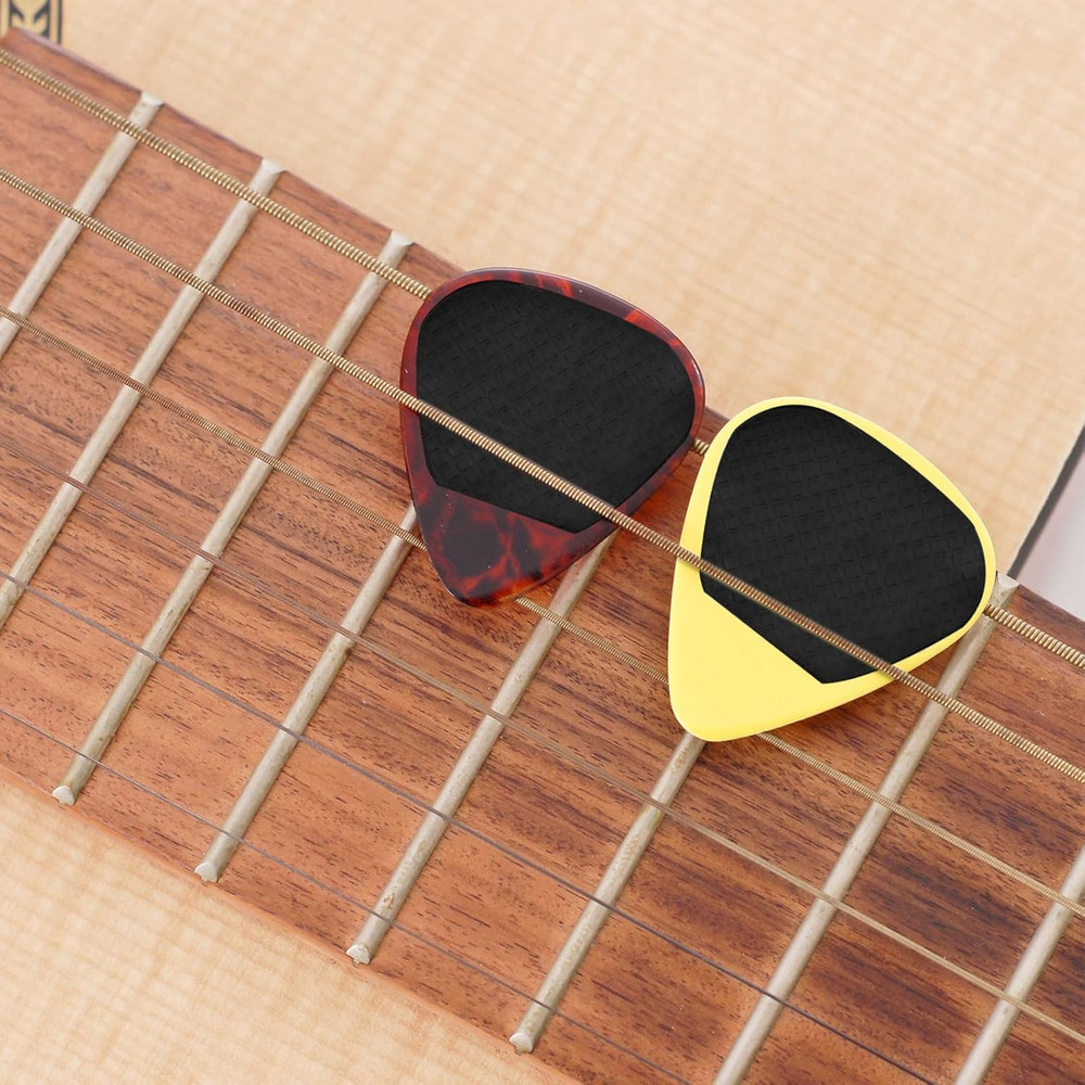50 Pack Grip Guitar Picks Stop Dropping Your Picks While Playing Non Sticky Rubb