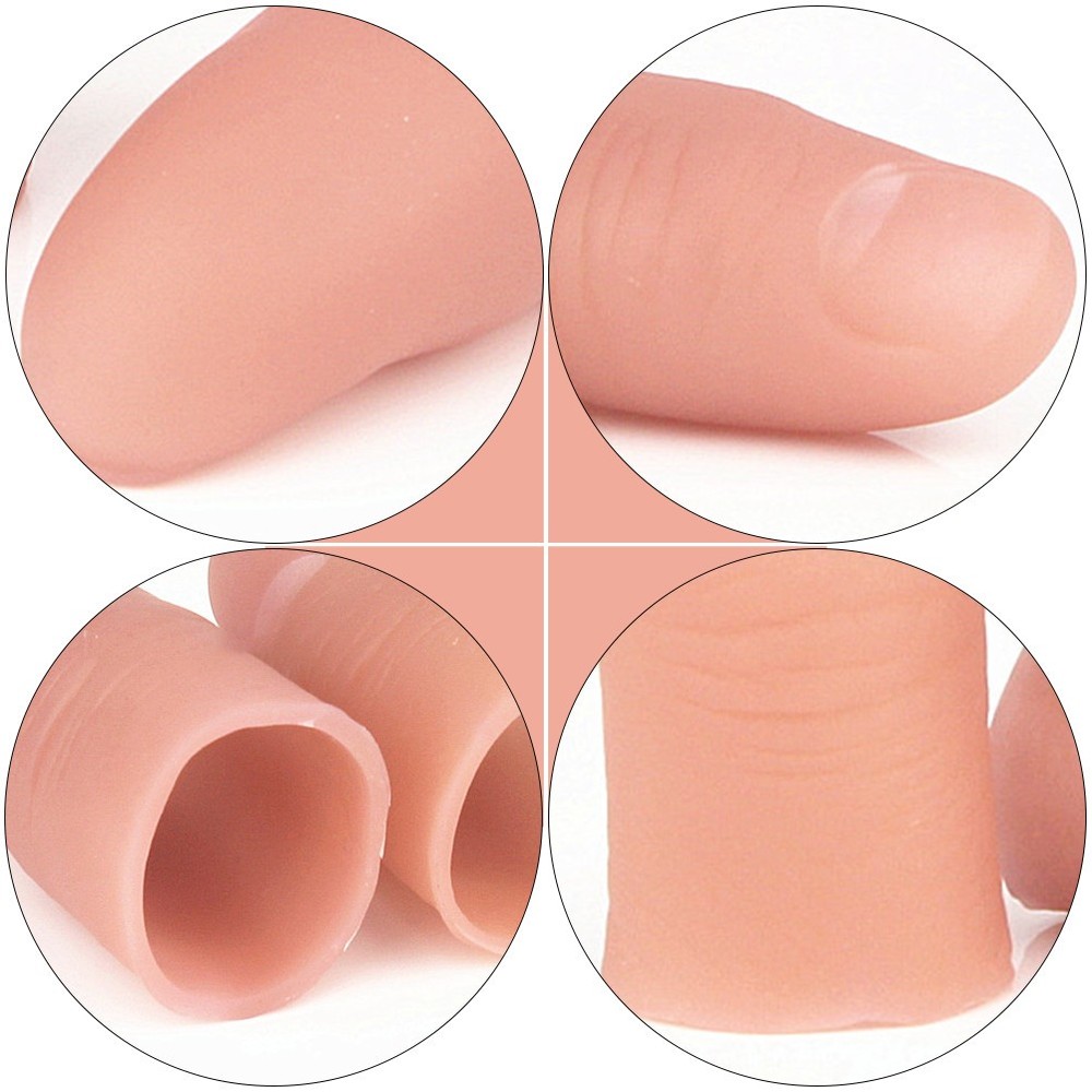10Pcs False Finger Support Fingertip Protector Silk Thumb Finger