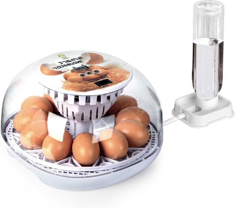 12 Egg Incubator with Automatic Turning, Humidity Control, Auto Water Addition,