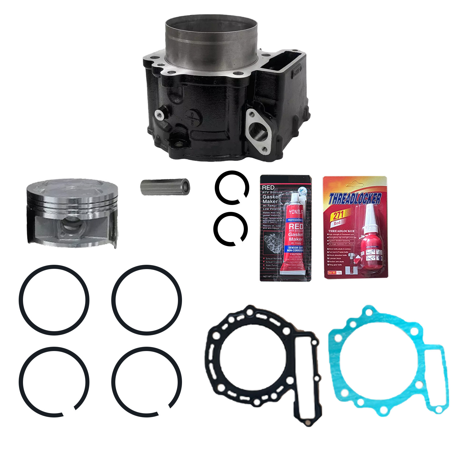 Motorcycle Engine Cylinder Kit 650CC for Kawasaki KLR650 KLR 650 Camo 1987-1995