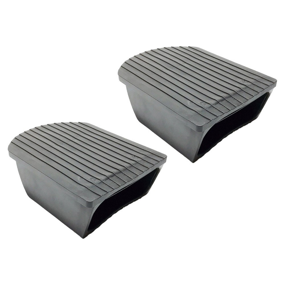 Easily Installed Set of 2 Rectangular Protective Rubbers for Gym Floors