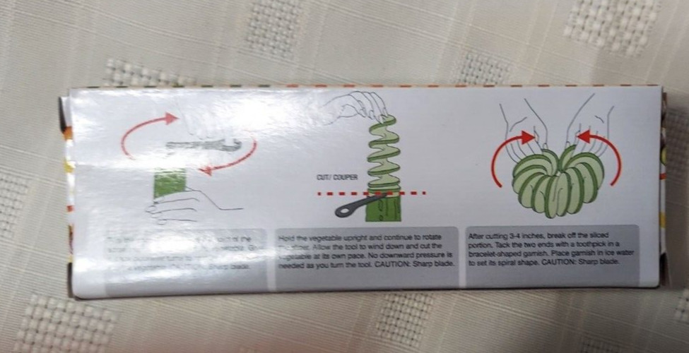 Magic Spiral Garnisher - Continuous Spiral Garnishing Tool
