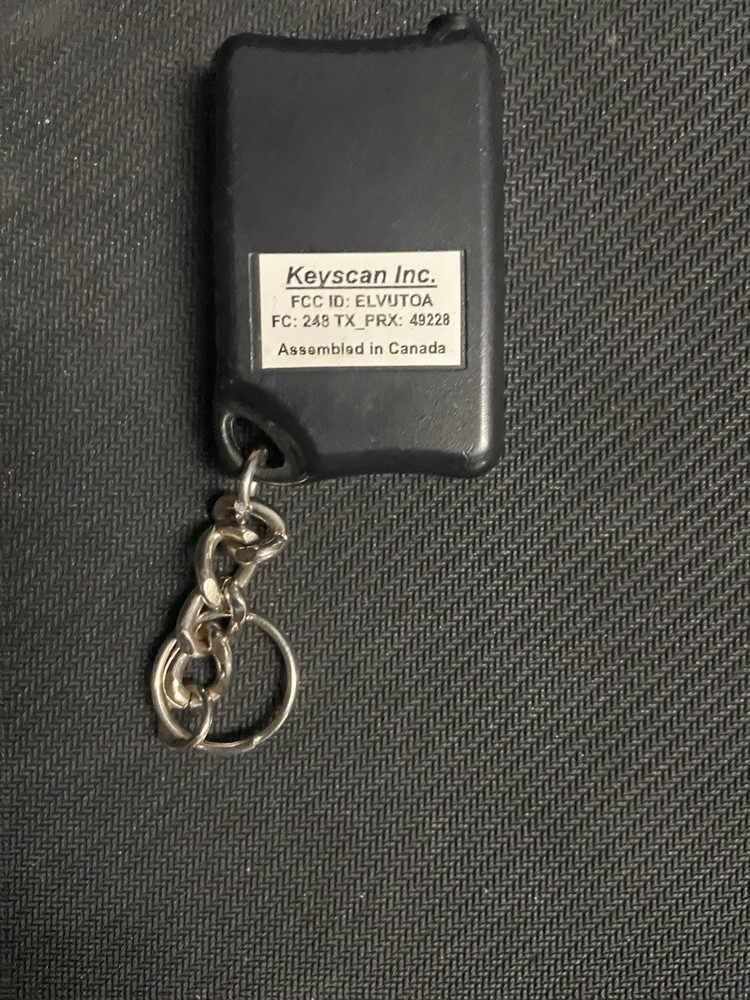 Keyscan Inc. TX_PRX Wireless Transmitter Remote Black 4-Button Model 49228