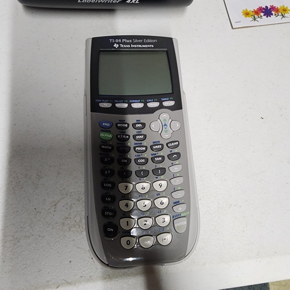 TI-84 Plus Silver Edition Texas Instruments Graphing Calculator Gray/Black