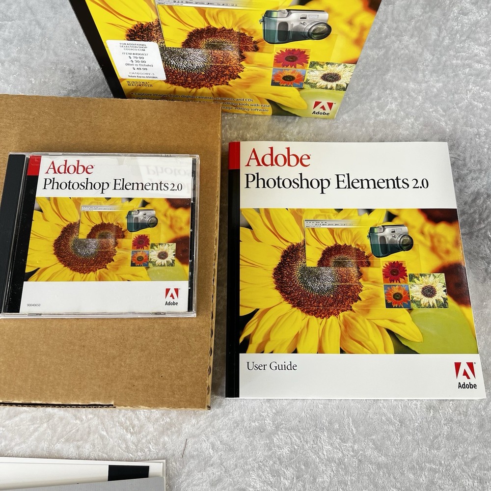 Adobe Photoshop Elements 2.0 - PC/Mac - 49230366 - New, Open Box