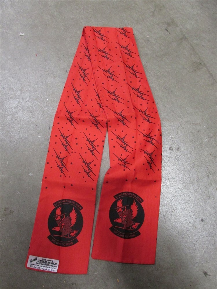 2nd ARS Refueling Squadron KC-10 EXTENDER USAF Crew Flying Scarf Patch Image