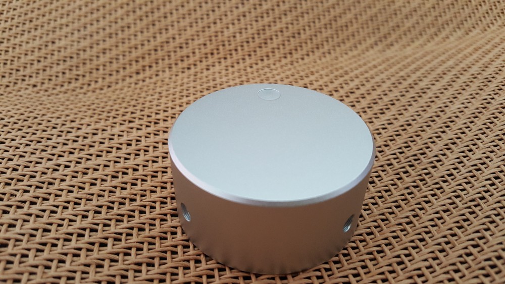 Sanded Universal 48m x 22mm SOLID Aluminum VOLUME CONTROL AUDIO 1/4" Silver KNOB