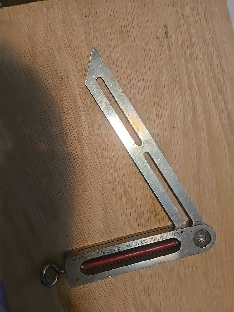 Millers Falls 1408 Bevel Square Tool Mitre Gauge