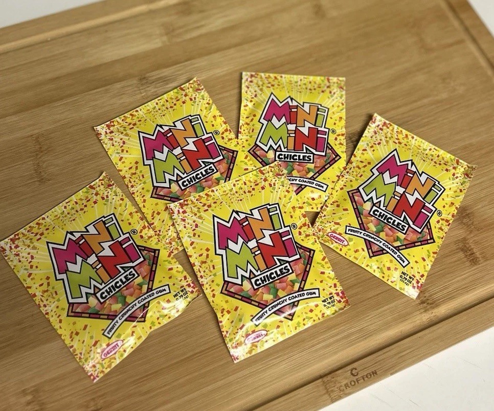 Mini Mini Gum 🍬 | Tiny Bite-Size Bubble Gum | Fun Novelty Candy - FIVE PACK