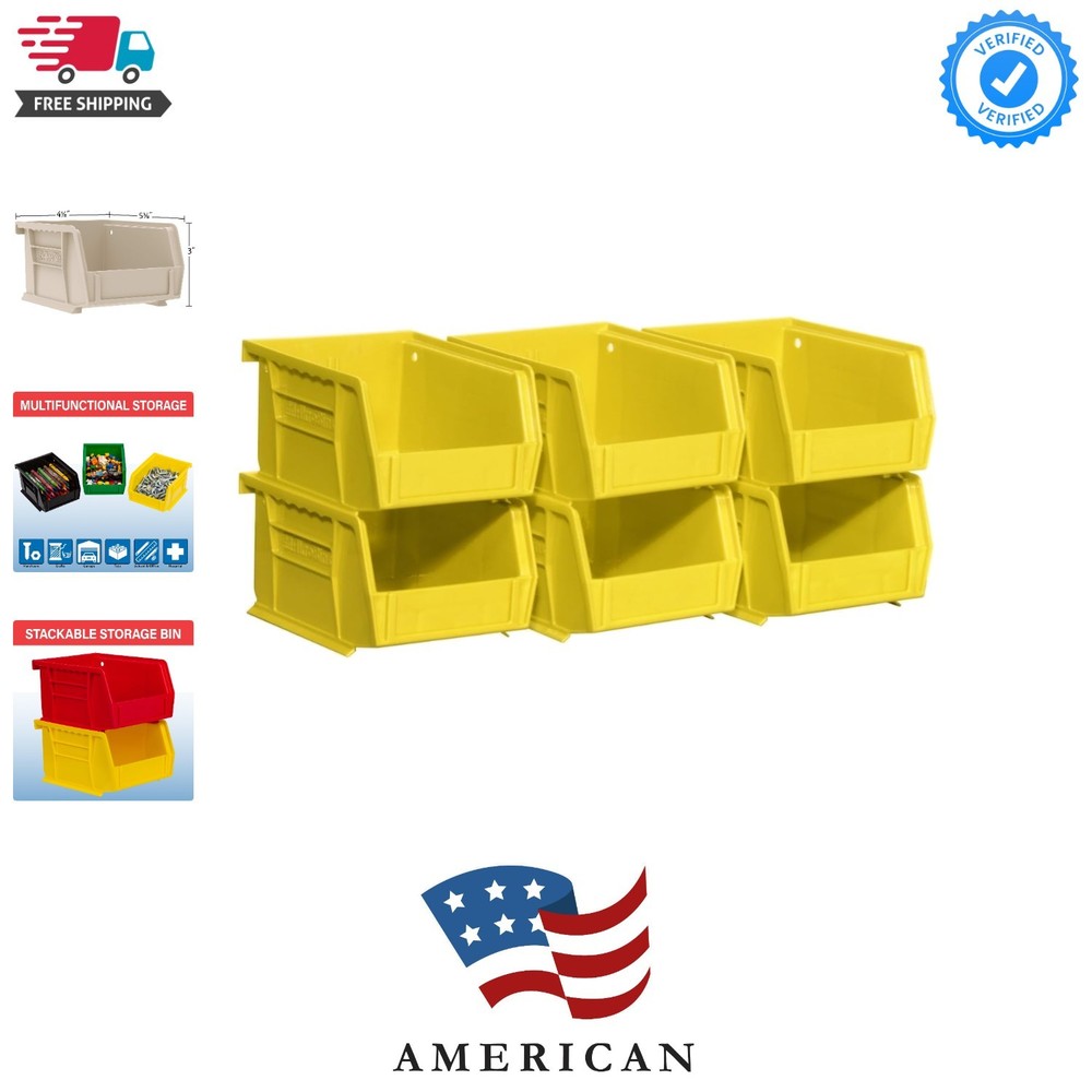 30210 AkroBins Plastic Storage Bins, Space-Saving Stackable Bins for Garage, ...