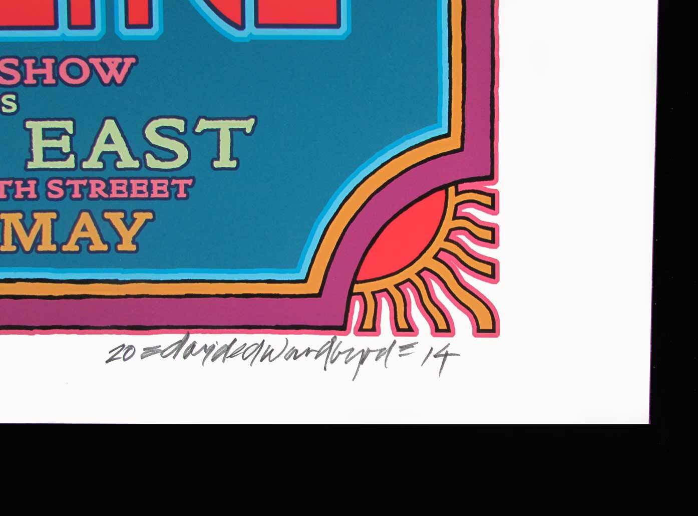 Jimi Hendrix 1968 Fillmore East Poster Original Design New AE Signed David Byrd