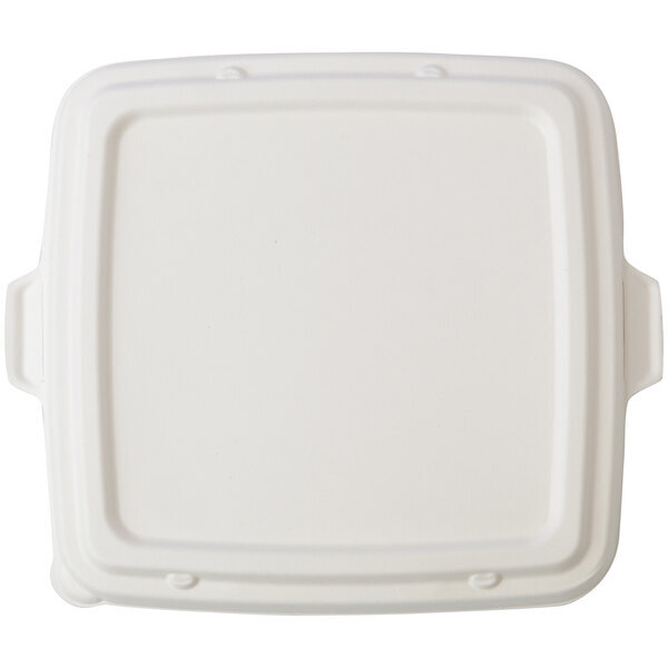 Fineline 42STBFL9, 9-inch Conserveware Square Bagasse Flat Lid, 200/CS