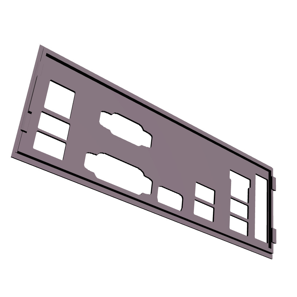 Msi A320M Grenade I/O Shield, 3D Printed, IO Backplate