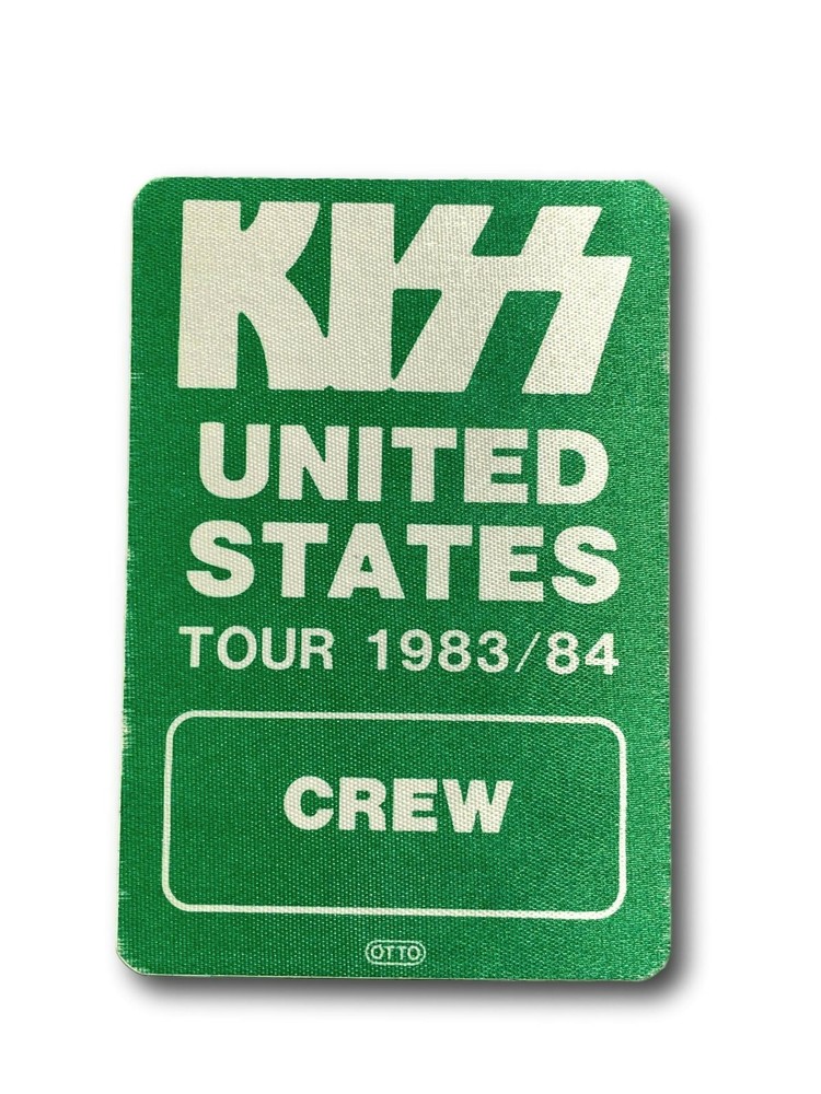 Kiss Authentic 1983 84 United States Tour Backstage Crew Concert Pass Simmons