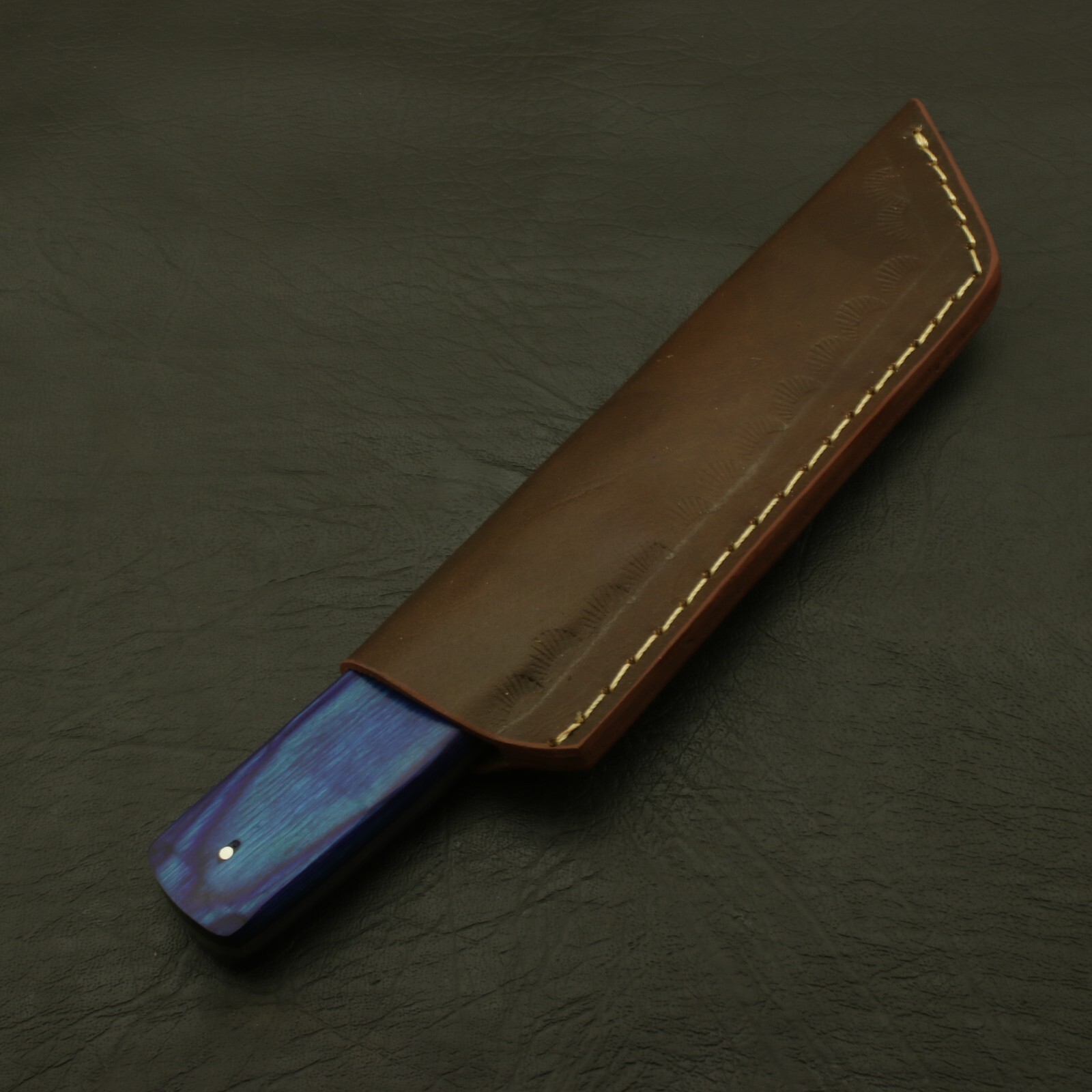 Damascus Tanto Knife Handmade Damascus Steel Hunting Knife Full Tang with Sheath