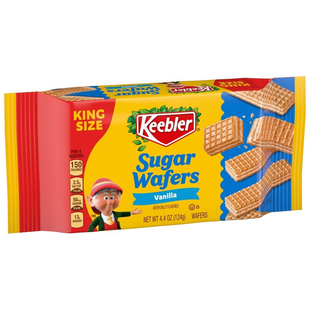 Keebler King Size Vanilla Sugar Wafers Value Pack Bundle, 4.4 OZ, 9 PACK