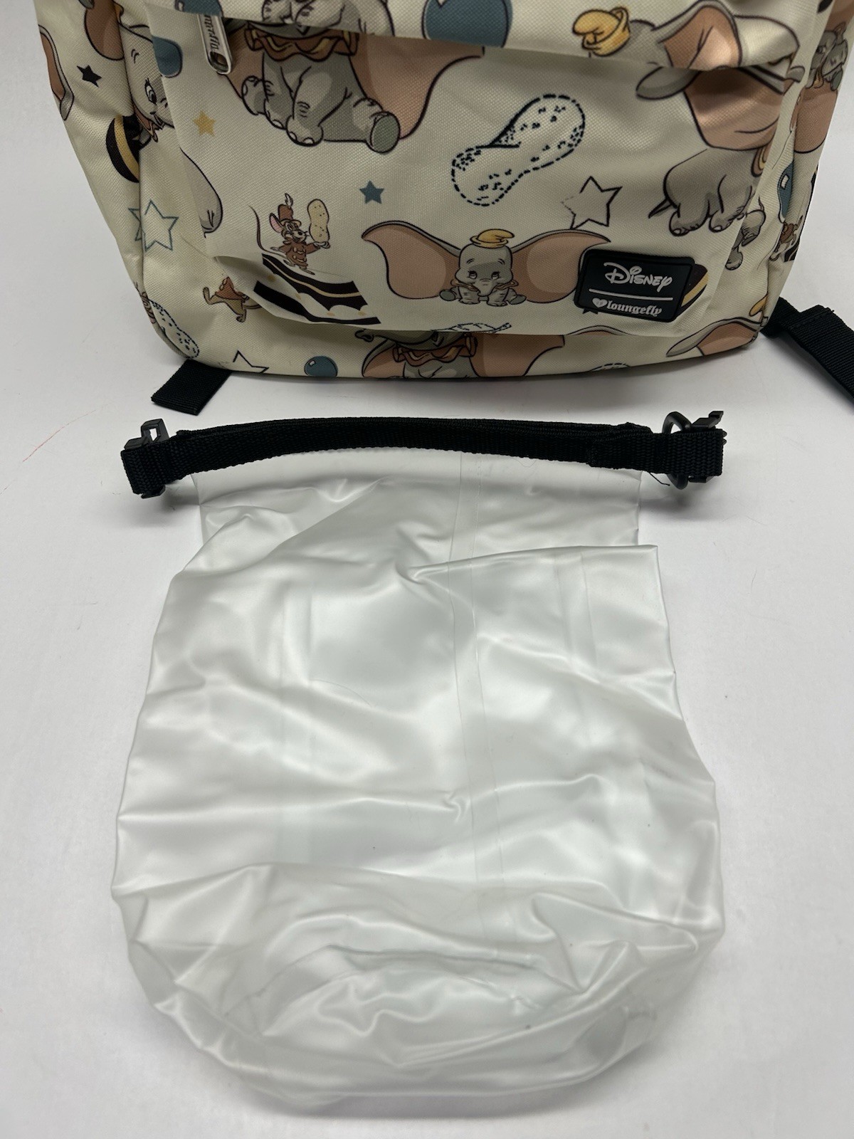 Disney x Loungefly Dumbo White All Over Print Large Backpack Rare See Pics