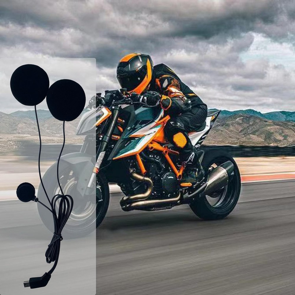 Lightweight 10-Pin Motorcycle Intercom Headset for Seamless Riding Communication