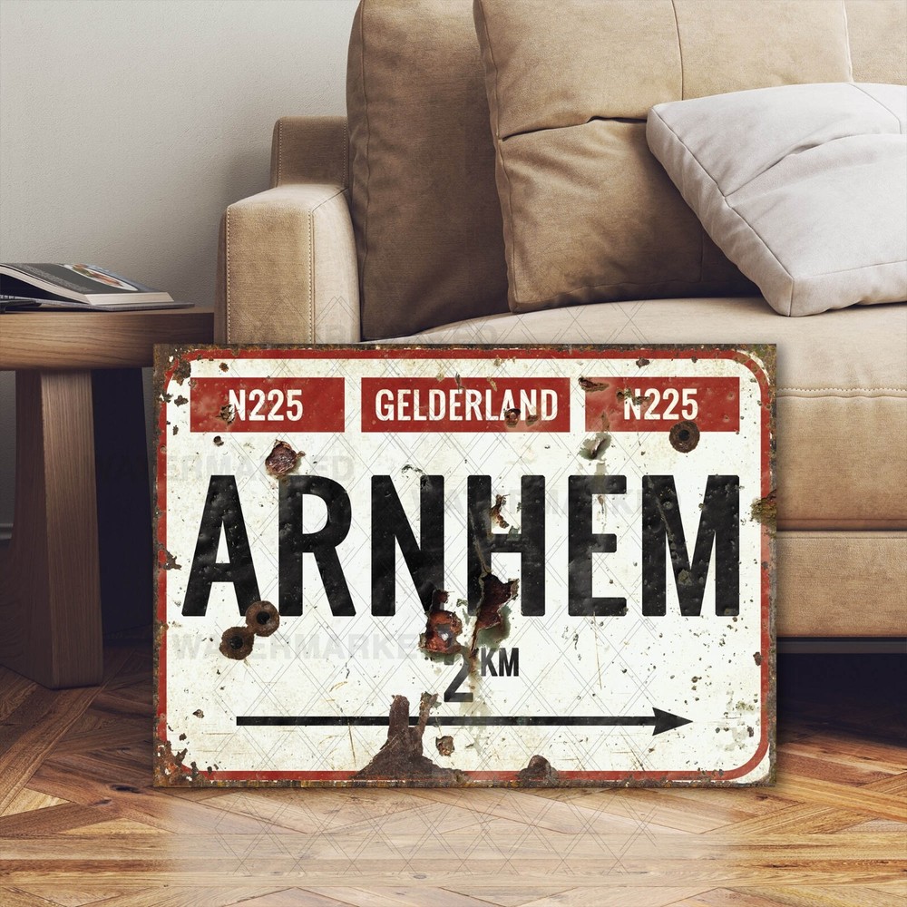 Vintage Style WW2 Arnhem British Paratrooper War Sign