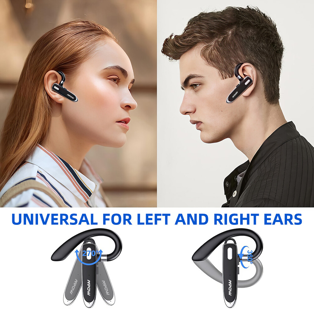 Mpow Wireless Bluetooth Headset Handsfree Waterproof Headphone Noise Cancelling