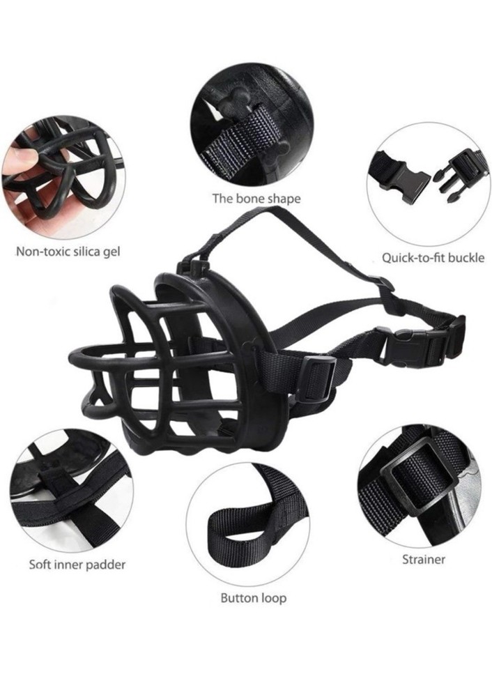 Barkless Silicone Dog Muzzle Medium Large