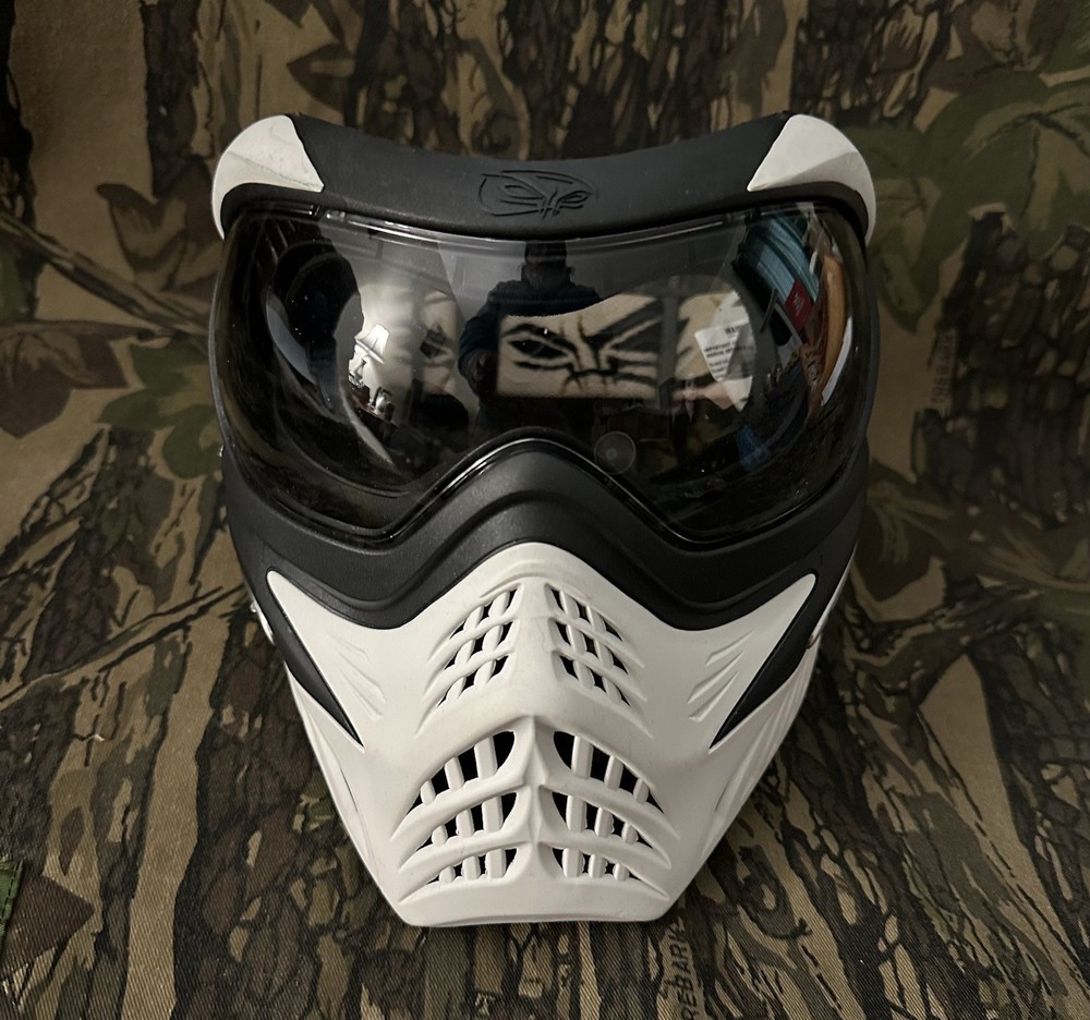 V-Force Grill Paintball Mask White Black VForce Goggles