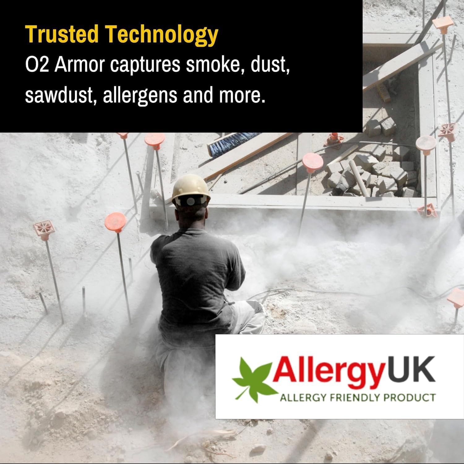 O2 Armor Nose Filters for Welders & Allergies - Nose Filter for Dust - Nasal Fil