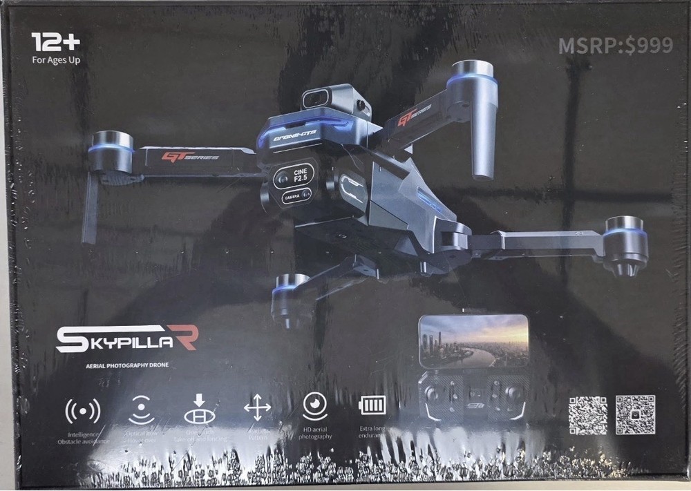 Skypilla - US Tackone Drone with HD Camera, Remote Controller, Foldable NEW