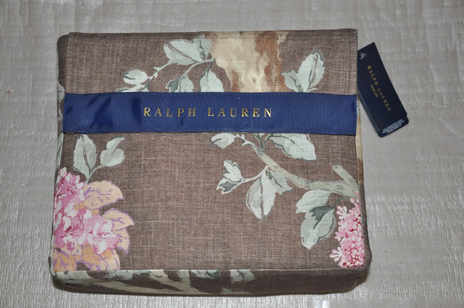 Ralph Lauren Harlow Floral Bohemian Full Queen Duvet Cover Forest Brown B884