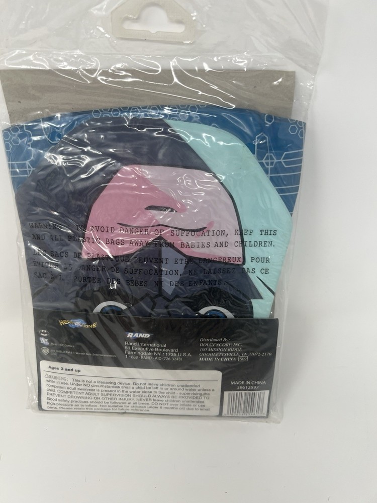 NEW In Package DC Comics Dark Knight BATMAN Split Ring Inflatable Float for Pool