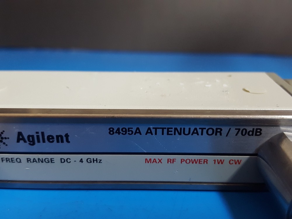 Agilent 8495A: Program Step Attenuator DC-4Ghz 70 dB, W/Opt. 001 (0396)