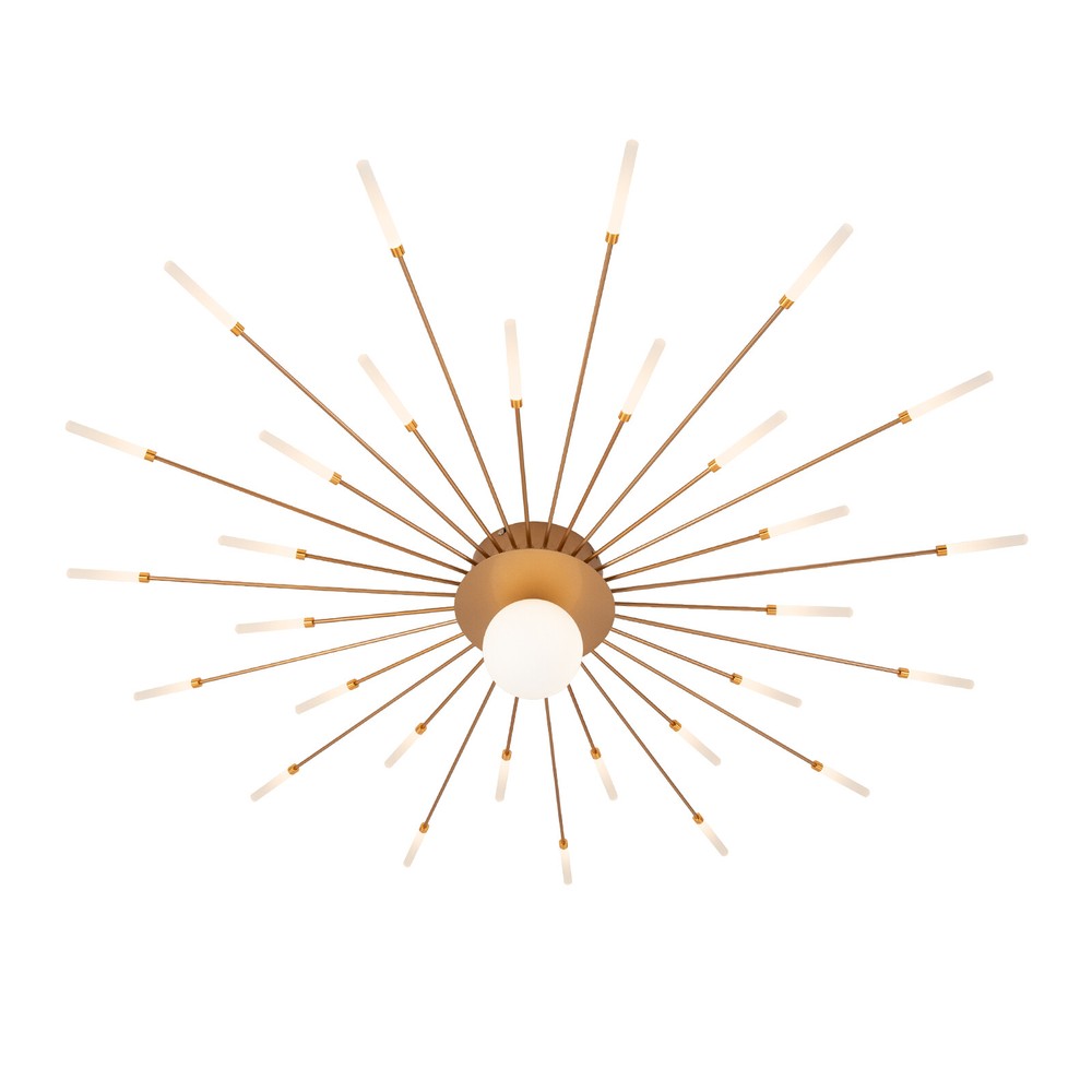 12W Firework Shape Ceiling Light Ceiling Lamp Ceiling Fixtures Luxurious Golden