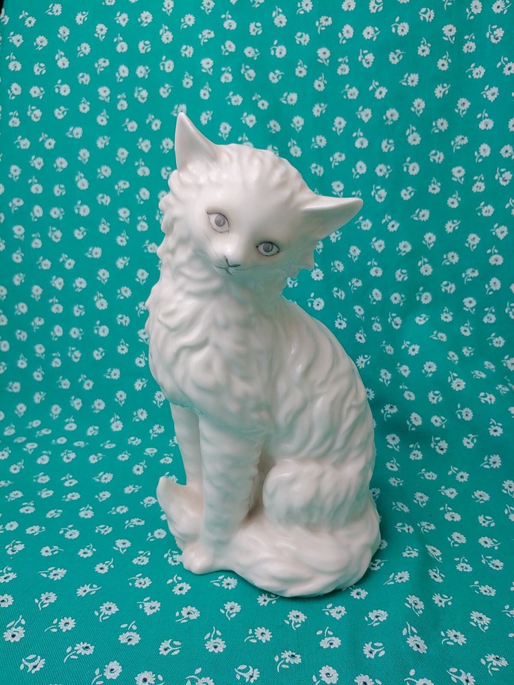 Vintage Hand Painted Porcelain Cat