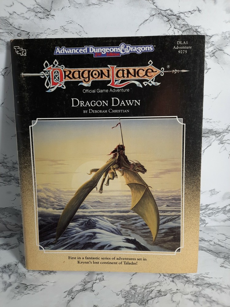 AD&D Dragon Dawn with Map Adventure Module - Dragonlance