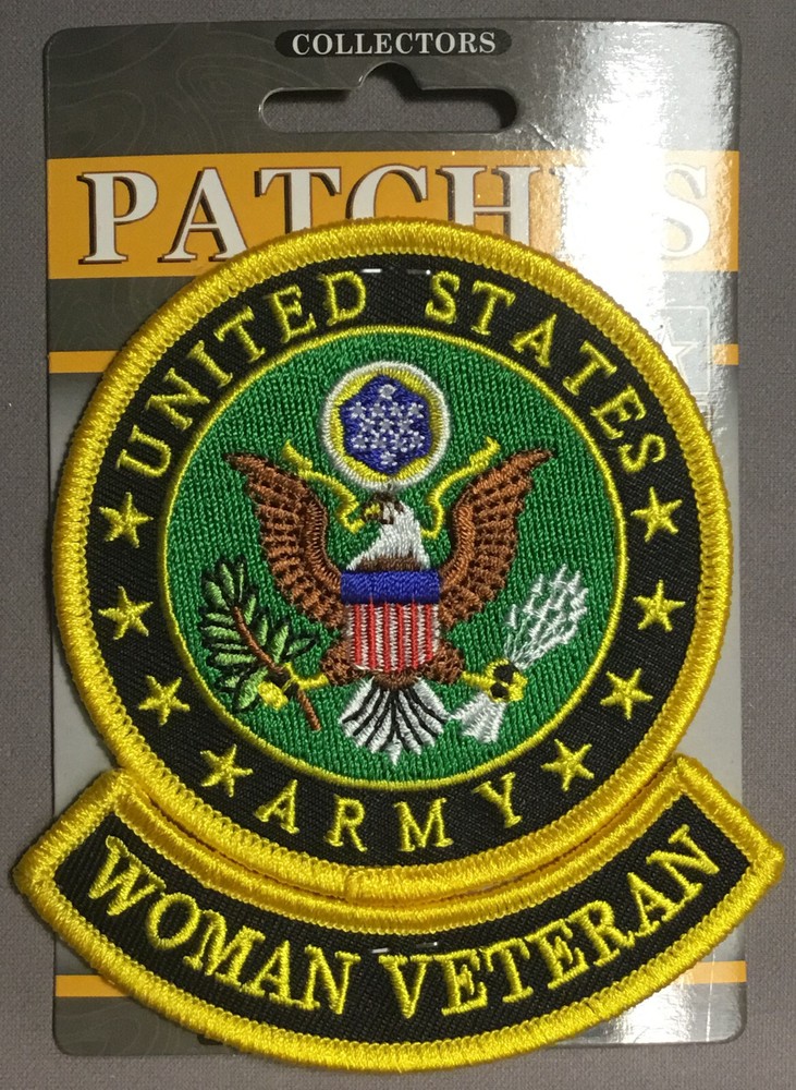 Army Woman Veteran 2-pc patch
