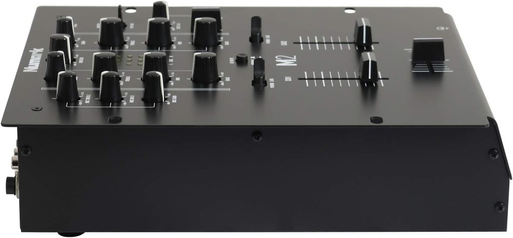 Professional 2-Channel DJ Mixer with Replaceable Crossfader & Microphone Input